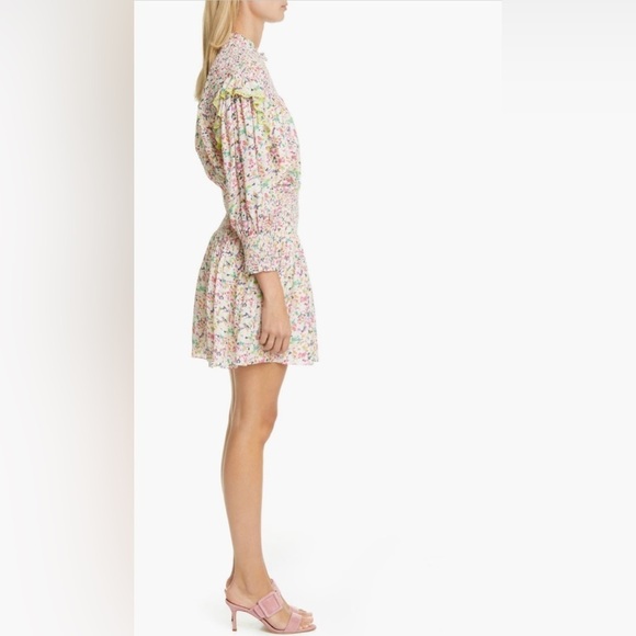 Tanya Taylor Imogen Dress in Confetti - Floral Smocked Dress - size XS - EUC - Picture 5 of 16